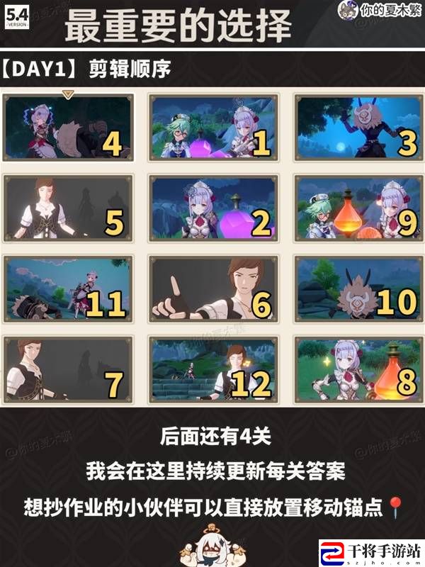 原神剪影辑帧攻略 剪影辑帧全关卡攻略